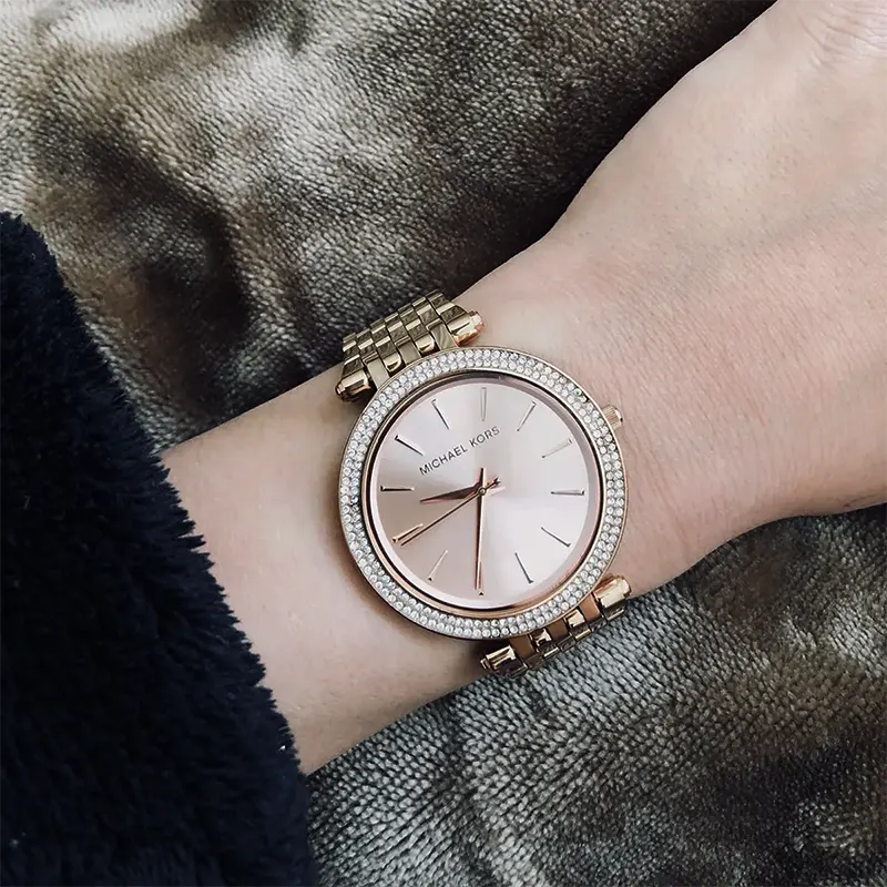 Michael Kors Darci Rose Gold-tone Dial Ladies Watch- MK3192